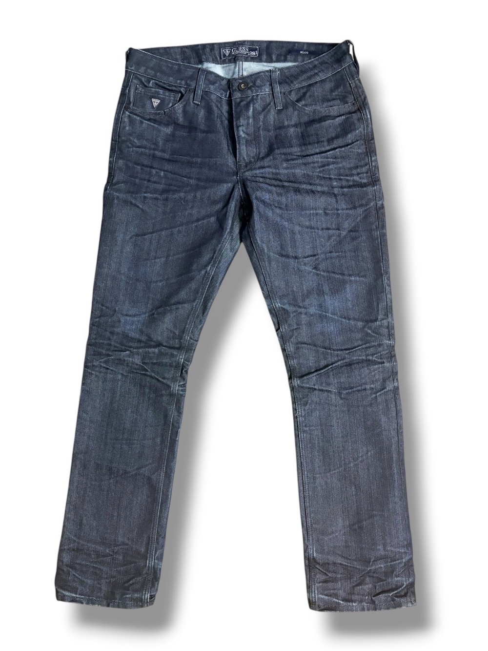Guess Men’s Skinny Jeans in Dark Blue Wash